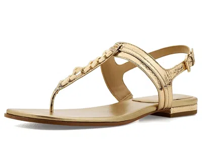 Michael Michael Kors Marcia Thong Sandals In Gold
