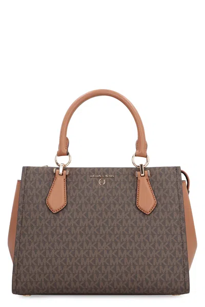 Michael Michael Kors Marilyn Pvc Handbag In Brown