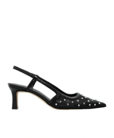 MICHAEL MICHAEL KORS MICHAEL MICHAEL KORS ALORA EMBELLISHED MESH SLINGBACK PUMPS