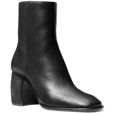 Michael Michael Kors Maude Womens Zip Up Slip On Ankle Boots In Black