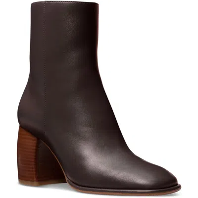 Michael Michael Kors Maude Womens Zip Up Slip On Ankle Boots In Gold