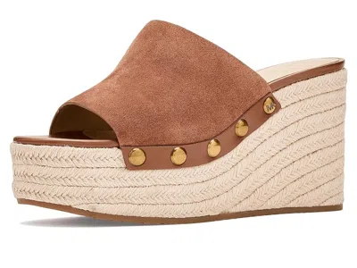 Michael Michael Kors Mayes Wedge Sandals In Brown
