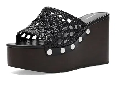 Michael Michael Kors Mayes Wedge Sandals Women's Wedge Shoes Black 1: 9.5 M
