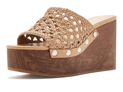 Michael Michael Kors Mayes Wedge Sandals Women's Wedge Shoes Peanut: 9.5 M In Brown