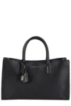 Michael Michael Kors Md Ew Satchel In Black