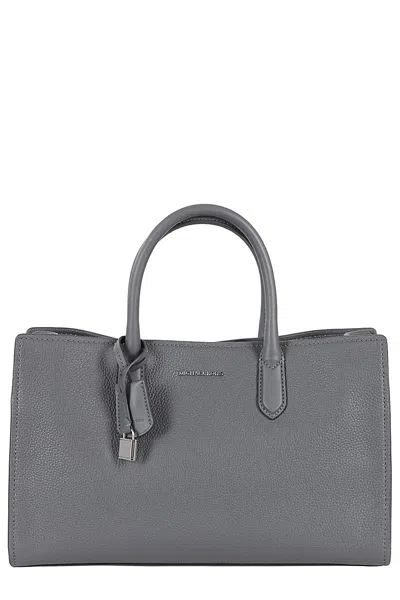 Michael Michael Kors Md Ew Satchel In Grey 1