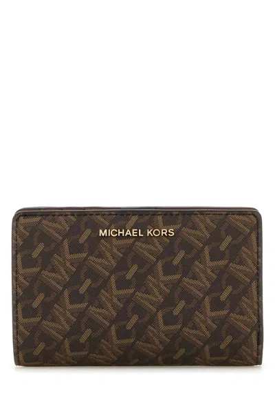 Michael Michael Kors Md Snap Za Wallet-tu Nd Michael By Michael Kors Female In Printed