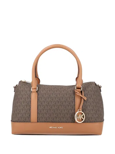 Michael Michael Kors Medium Andie Signature-logo Tote Bag In Brown