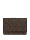 Michael Michael Kors Medium Bryant Logo-print Wallet In Brown