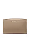 Michael Michael Kors Bryant Medium Pebbled Leather Wallet In Brown