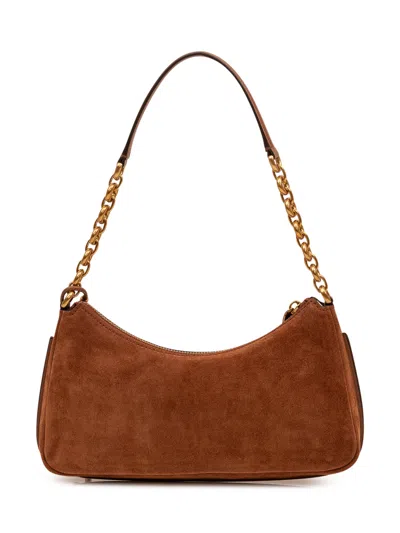 Michael Michael Kors Medium Chain Pouch Clutch In Luggage