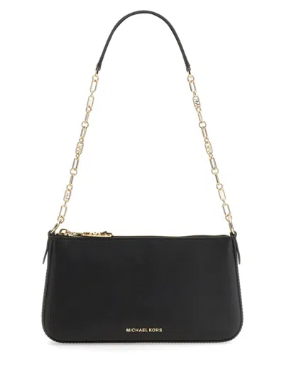 Michael Michael Kors Medium Clutch Bag With Empire Logo In Black