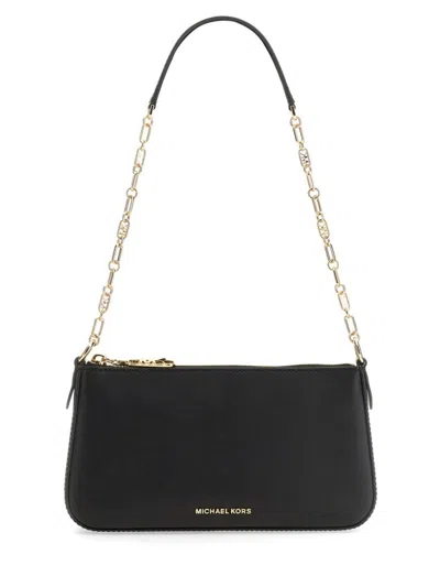 Michael Michael Kors Medium Clutch Bag With Empire Logo In Black
