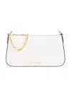 Michael Michael Kors Medium Empire Leather Shoulder Bag In White