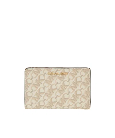 Michael Michael Kors Medium Empire Wallet In Nude