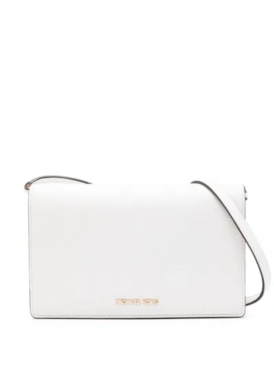 Michael Michael Kors Medium Flap Cross Body Bag In White