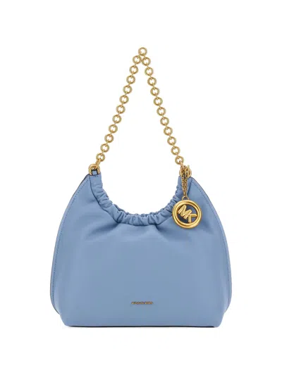 Michael Michael Kors Medium Indie Chain Shoulder Bag In Blue