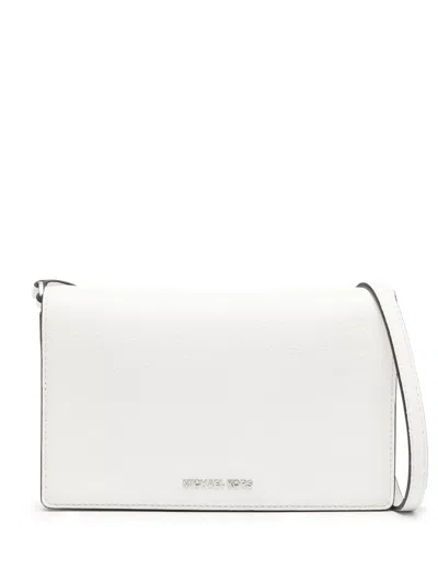 Michael Michael Kors Medium Jet Set Crossbody Bag In White