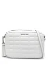 Michael Michael Kors Medium Jet Set Leather Crossbody Bag In White