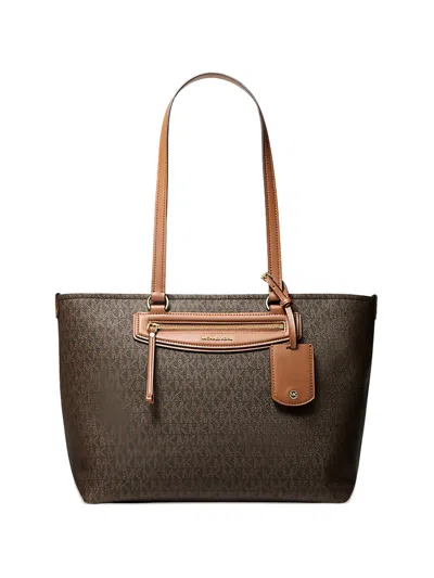 Michael Michael Kors Medium Jet Set Tote Bag In Brown