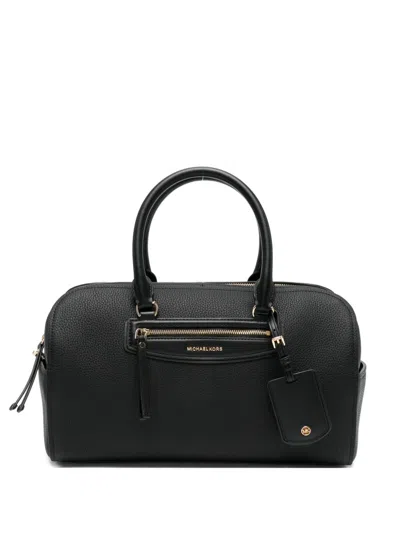 Michael Michael Kors Medium Jet Set Travel Tote Bag In Black