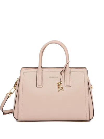 Michael Michael Kors Medium Laila Leather Satchel Bag In Pink