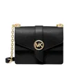 Michael Michael Kors Medium Logo-plaque Shoulder Bag In Black