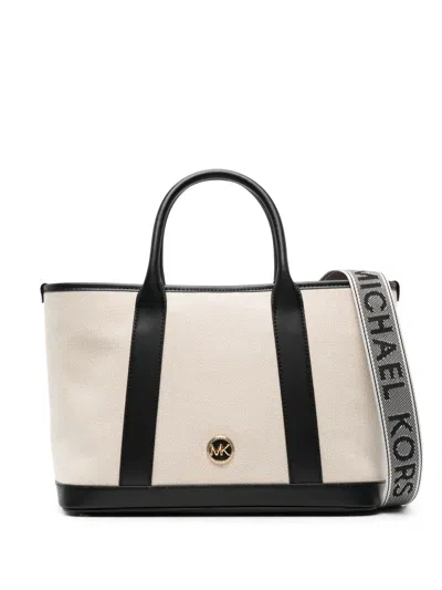 Michael Michael Kors Black Leather Chantal Tote Bag