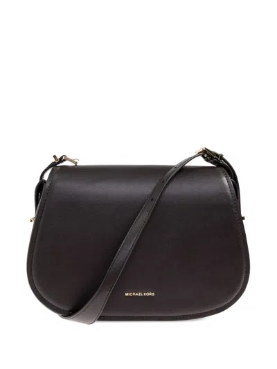 Michael Michael Kors Medium Lydia Leather Cross Body Bag In Black