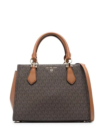 Michael Michael Kors Monogram-pattern Tote Bag In Brown
