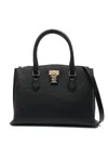 Michael Michael Kors Black Ruby Tote Bag With Lock Detailing  In Leather Woman In Black