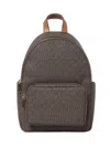 Michael Michael Kors Medium Tanner Backpack With Logo Print In Brown