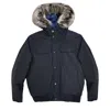 Michael Michael Kors Men Down Puffer Hooded Bomber Coat Jacket In Blue