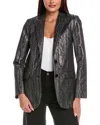 Michael Michael Kors Metallic Blazer In Gray