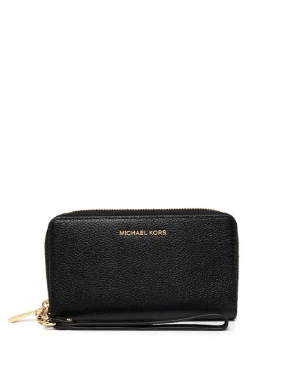 Michael Michael Kors Mercer Zipped Wallet In Schwarz