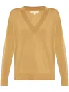 Michael Michael Kors Buttoned Cuffs V-neck Jumper