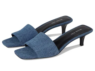 Michael Michael Kors Merriam Kitten Sandal In Blue