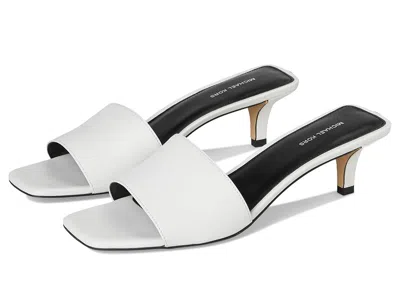 Michael Michael Kors Merriam Kitten Sandal In White