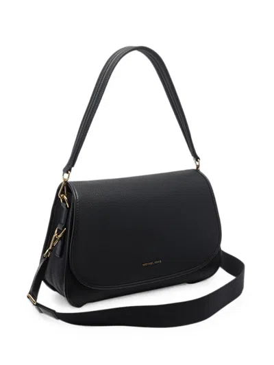 Michael Michael Kors Messenger Bag Leather Black "md Coni Messanger"