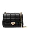 Michael Michael Kors Large Soho Quilted Shoulder Bag In Black