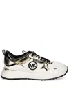 Michael Michael Kors Metallic-panel Sneakers In White