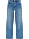 Michael Michael Kors Relaxed Wide Leg Jeans In Blue