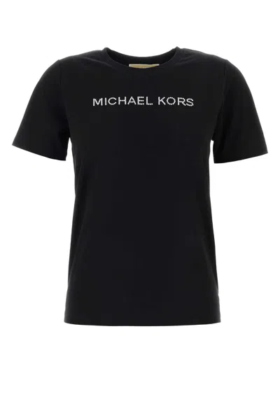 Michael Michael Kors Michael By Michael Kors Black Cotton T Shirt