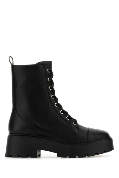 MICHAEL MICHAEL KORS MICHAEL BY MICHAEL KORS BLACK LEATHER BLAKE ANKLE BOOTS