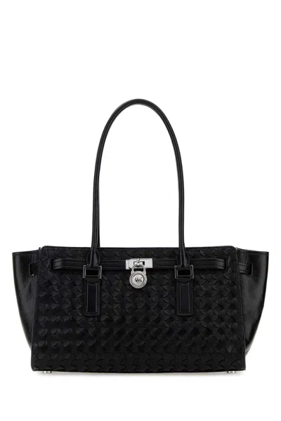 Michael Michael Kors Michael By Michael Kors Black Leather Hamilton Shoulder Bag