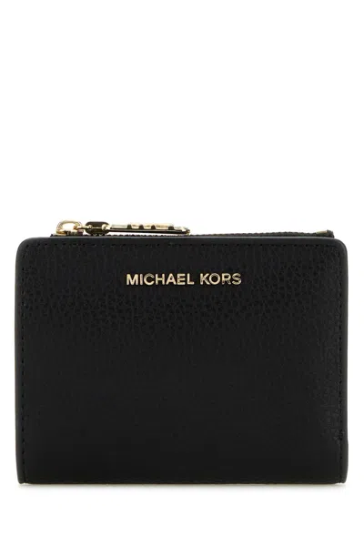 MICHAEL MICHAEL KORS MICHAEL BY MICHAEL KORS BLACK LEATHER WALLET