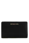 Michael Michael Kors Michael By Michael Kors Black Leather Wallet In Black