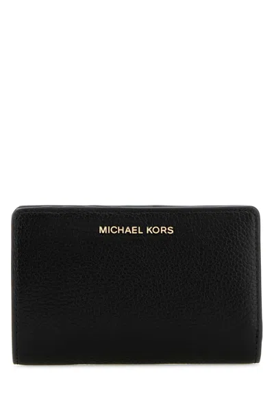 Michael Michael Kors Michael By Michael Kors Black Leather Wallet