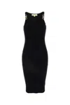 Michael Michael Kors Michael By Michael Kors Black Stretch Viscose Blend Dress In Black