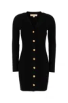 Michael Michael Kors Michael By Michael Kors Black Stretch Viscose Blend Dress